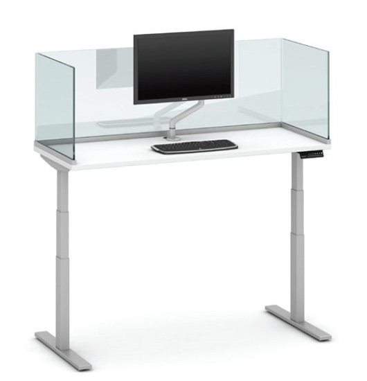 Channel Screen: Glass Flush-Mount by Workplace Logic, LLC