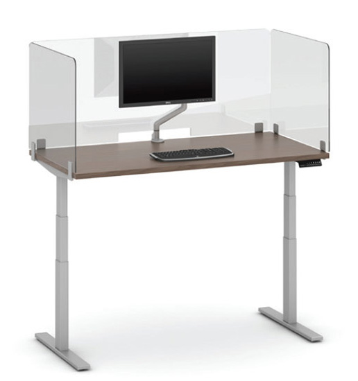 Lite Screen: Lexan Up-Mount with Cutout by Workplace Logic, LLC