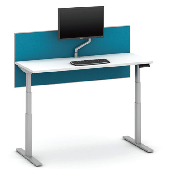 Slimline Screen: Fabric Side-Mount by Workplace Logic, LLC