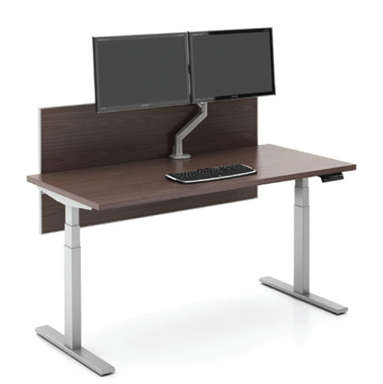 Slimline Screen: Laminate Side-Mount by Workplace Logic, LLC